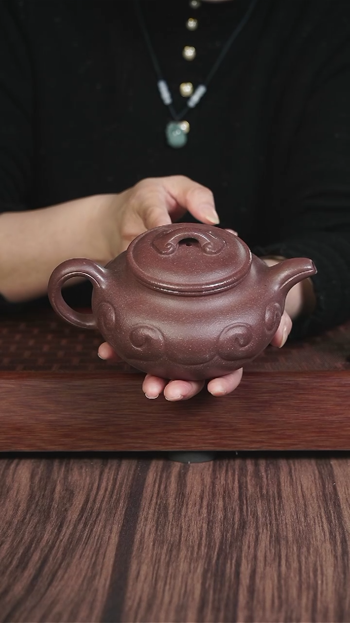 【闪购商品】紫砂茶壶千禧紫泥 如意仿古