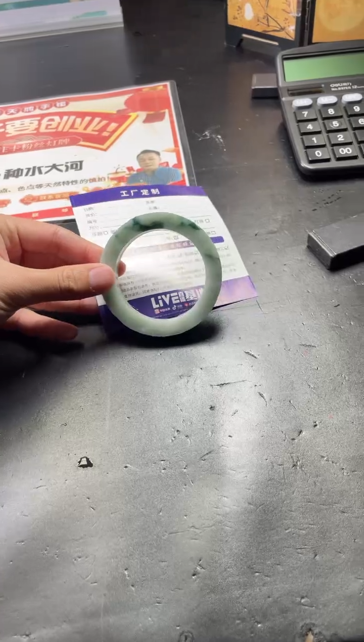 【闪购商品】定制翡翠手镯未镶嵌手镯ZML/DZS