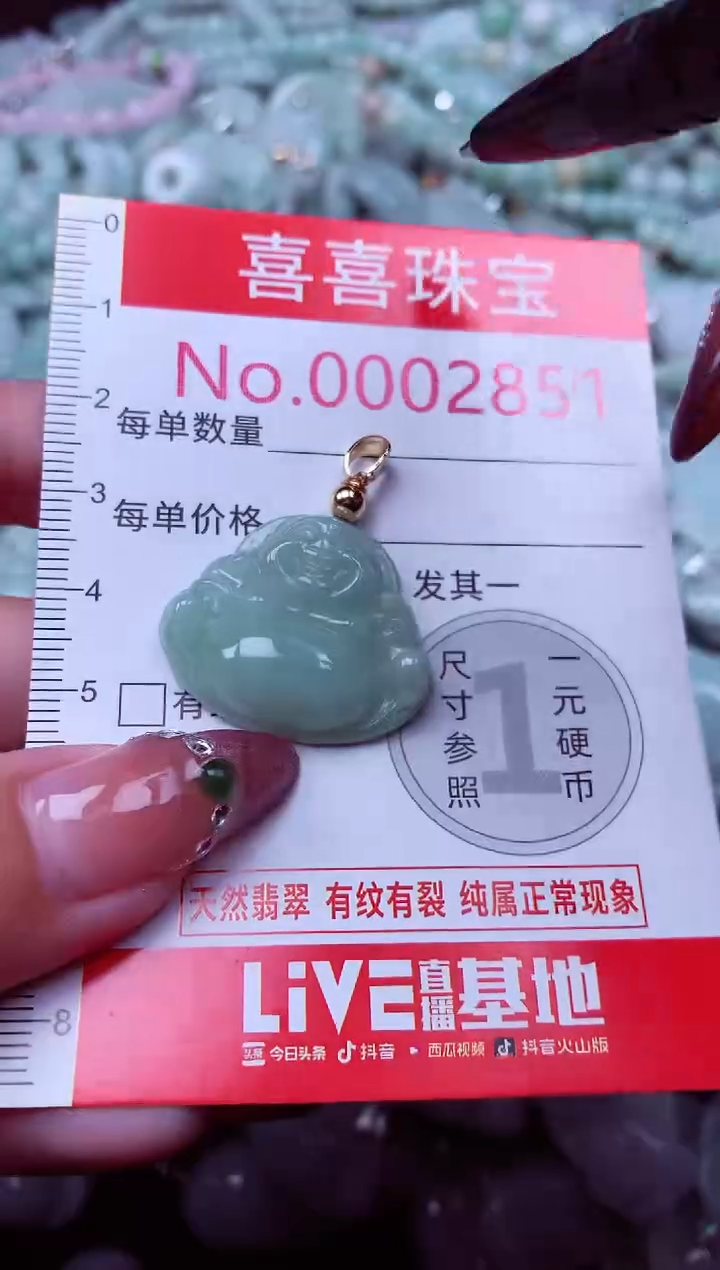 吊坠(不含链)未镶嵌翡翠2851