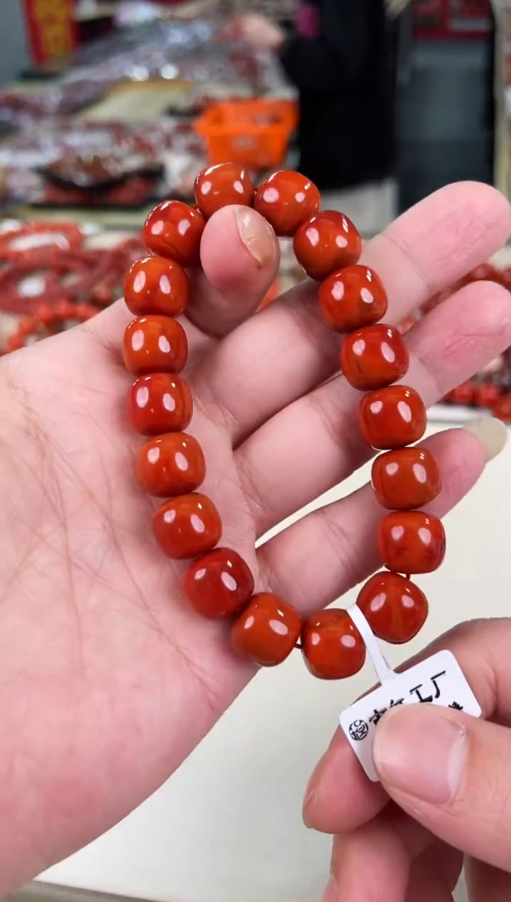 未镶嵌瓦西老型手串13+南红玛瑙（多样式发其一）
