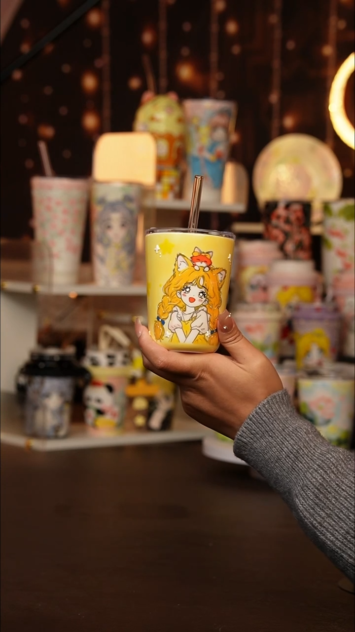 (玉泥）景德镇手工手绘文创陶瓷杯
