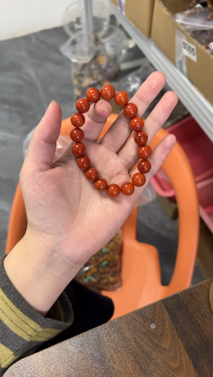 未镶嵌手链南红玛瑙南红玛瑙圆珠手串[多样发其一]