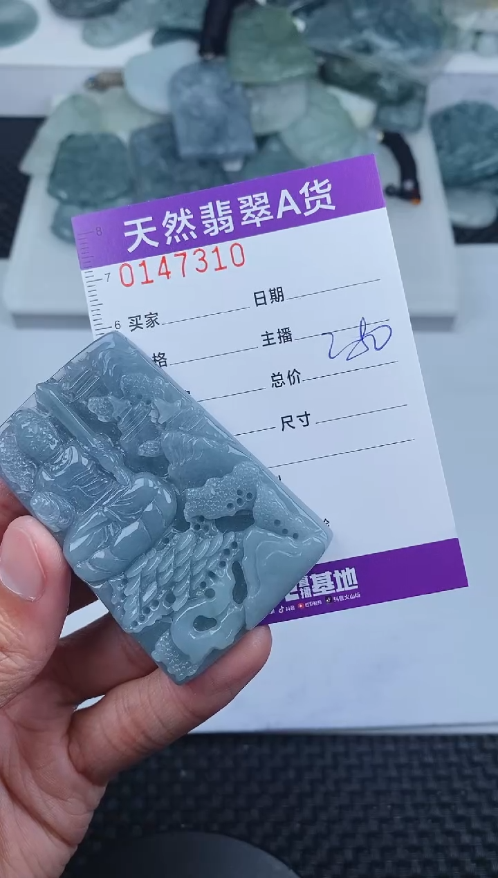 翡翠未镶嵌颈饰       310