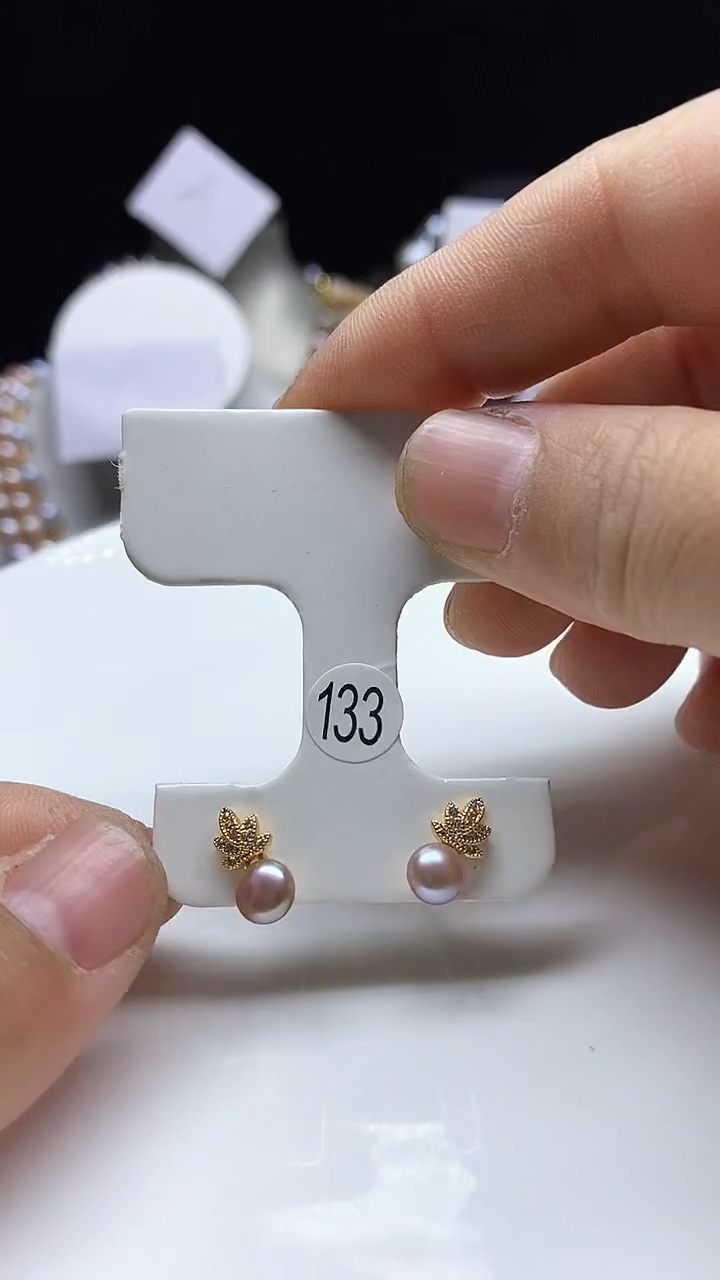 【闪购商品】淡水珍珠耳饰未镶嵌多人