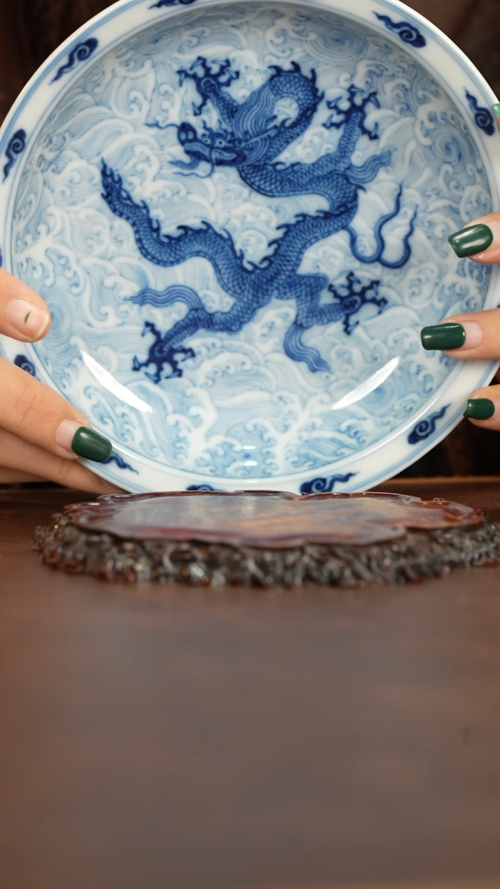 【闪购商品】博瑞堂青花龙纹壶承