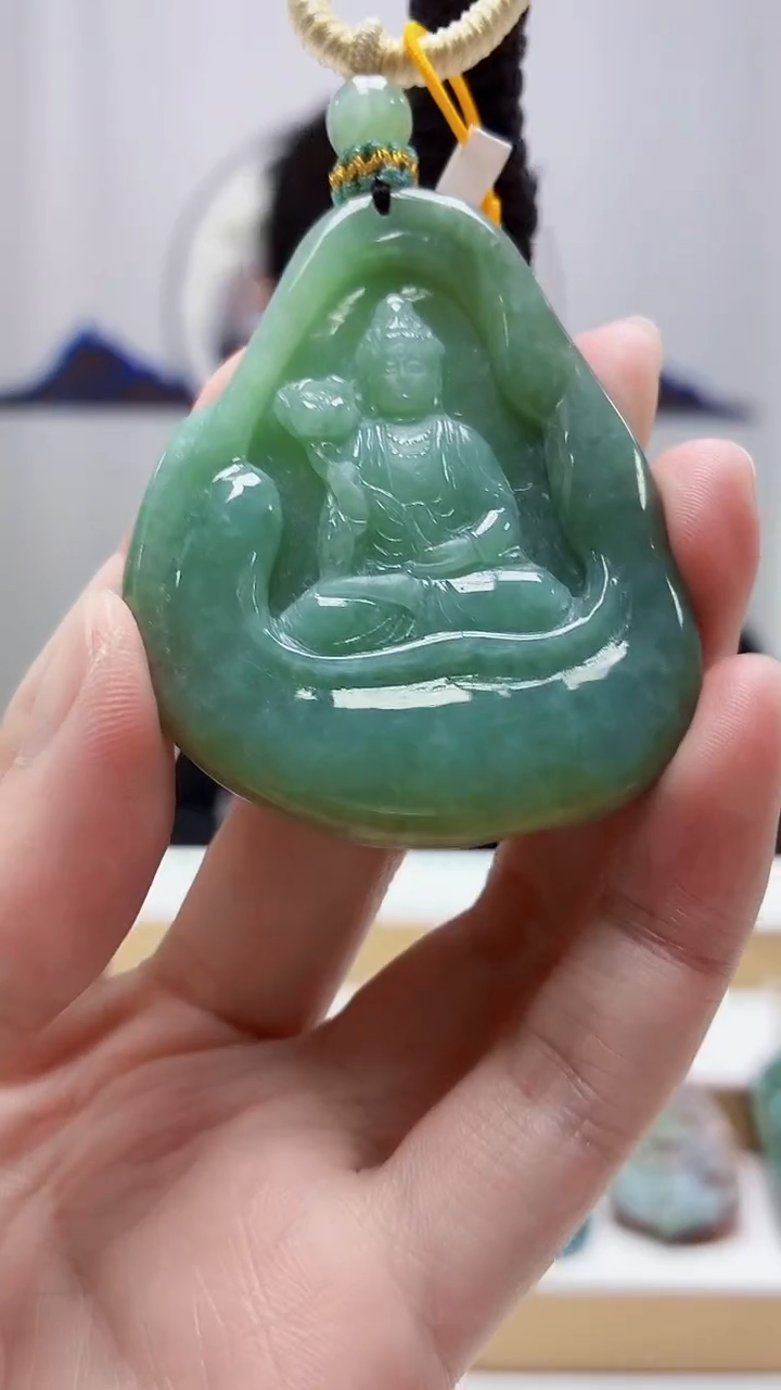 未镶嵌定制翡翠4812zm-毛货挂件人物19