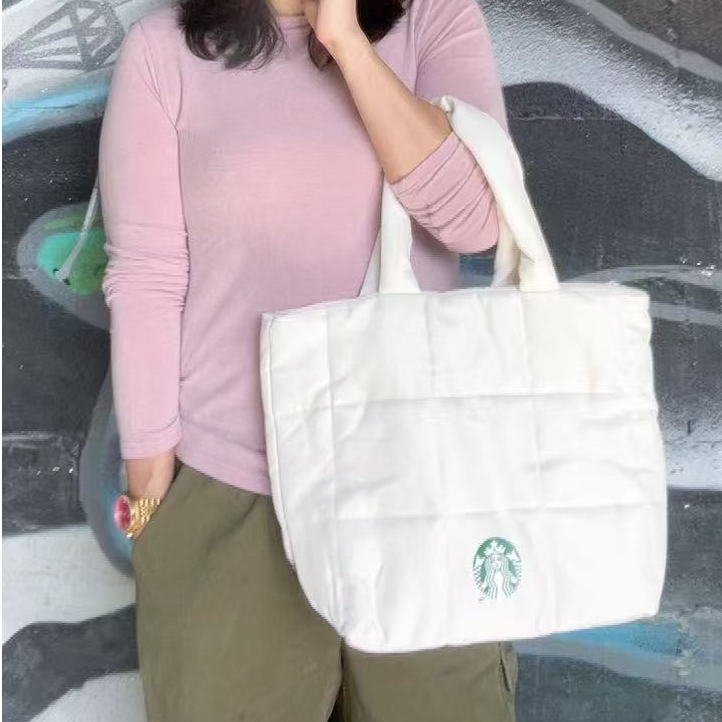 星帆布包2024新款时尚百搭单肩包女大容量手提托特包包高级感潮流