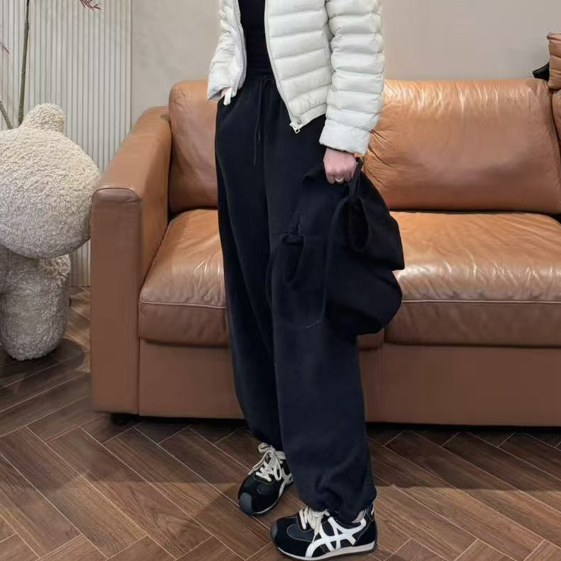 J13 加厚束脚百搭保暖休闲卫裤 EJ1305