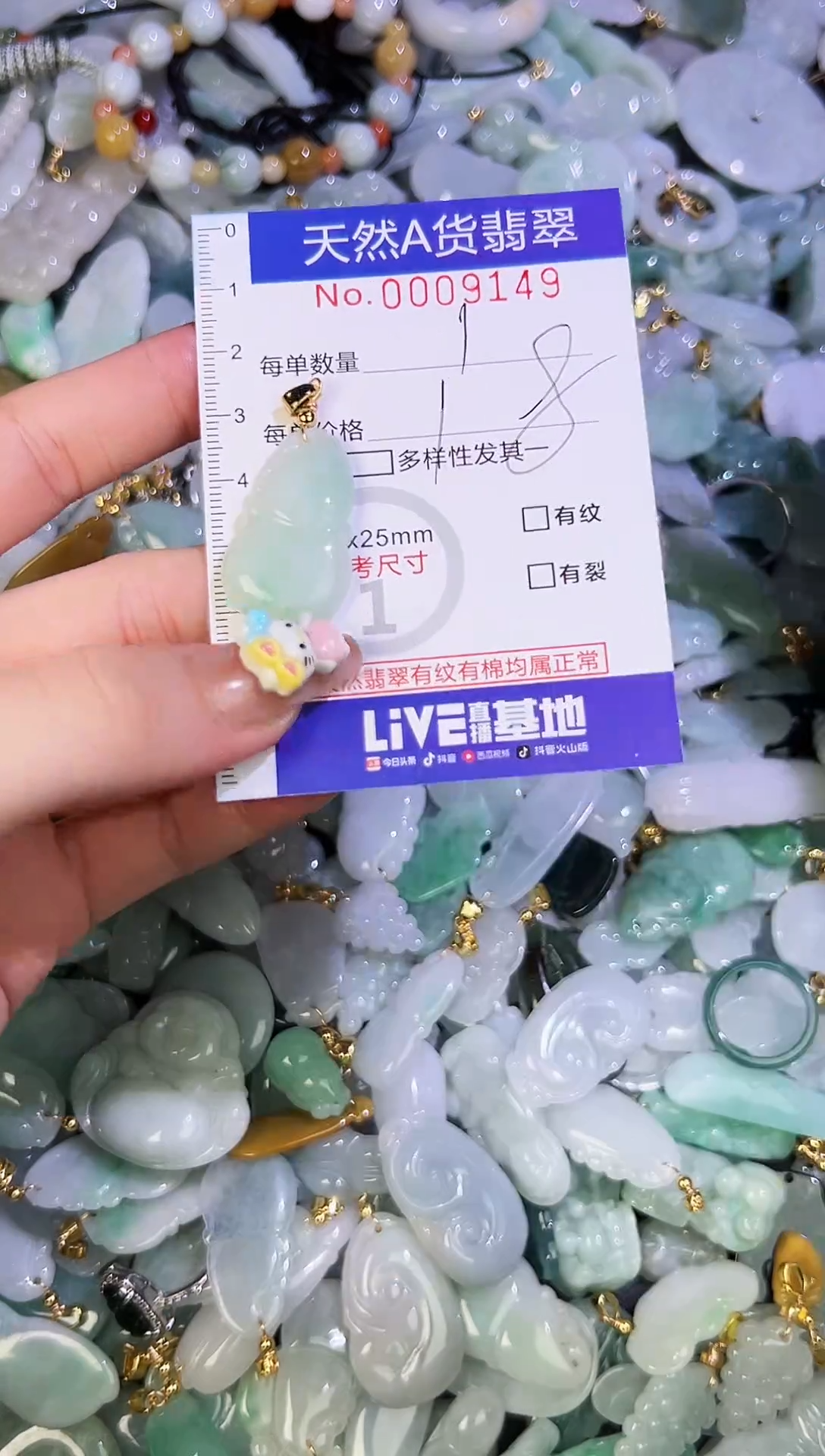【闪购商品】翡翠颈饰未镶嵌天然翡翠A货