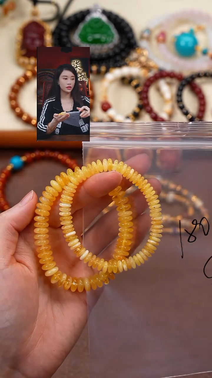 手串蜜蜡未镶嵌柒禧文玩回血好物