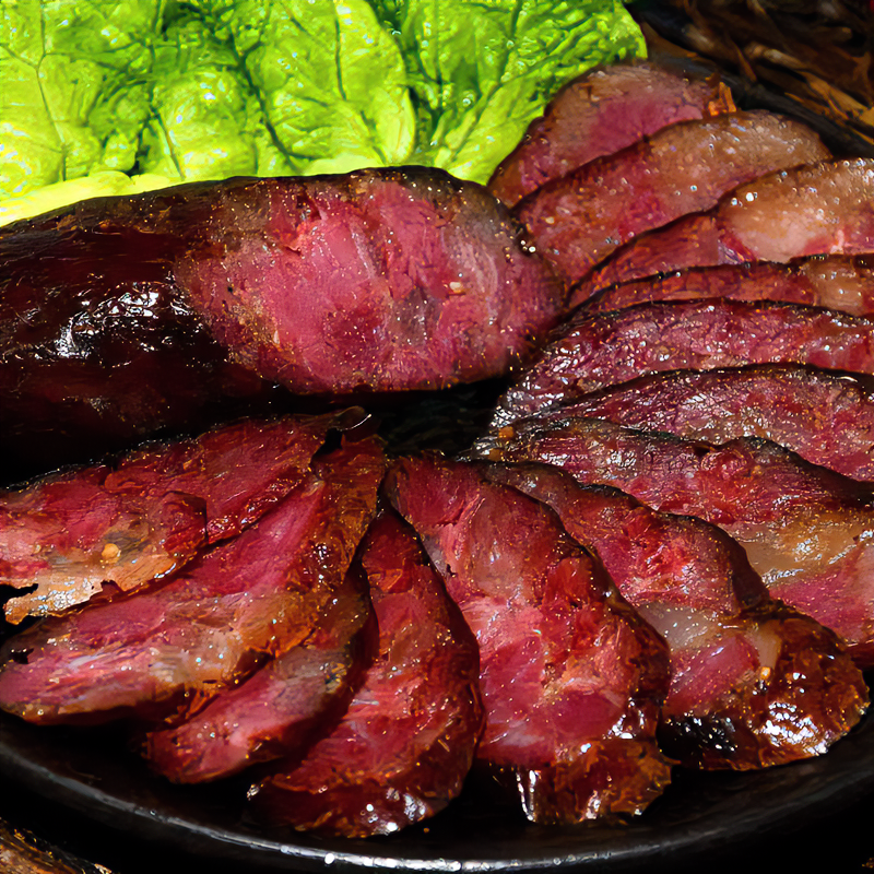 贵州特产柴火烟熏腊肠农家土猪自制手工麻辣原味香肠