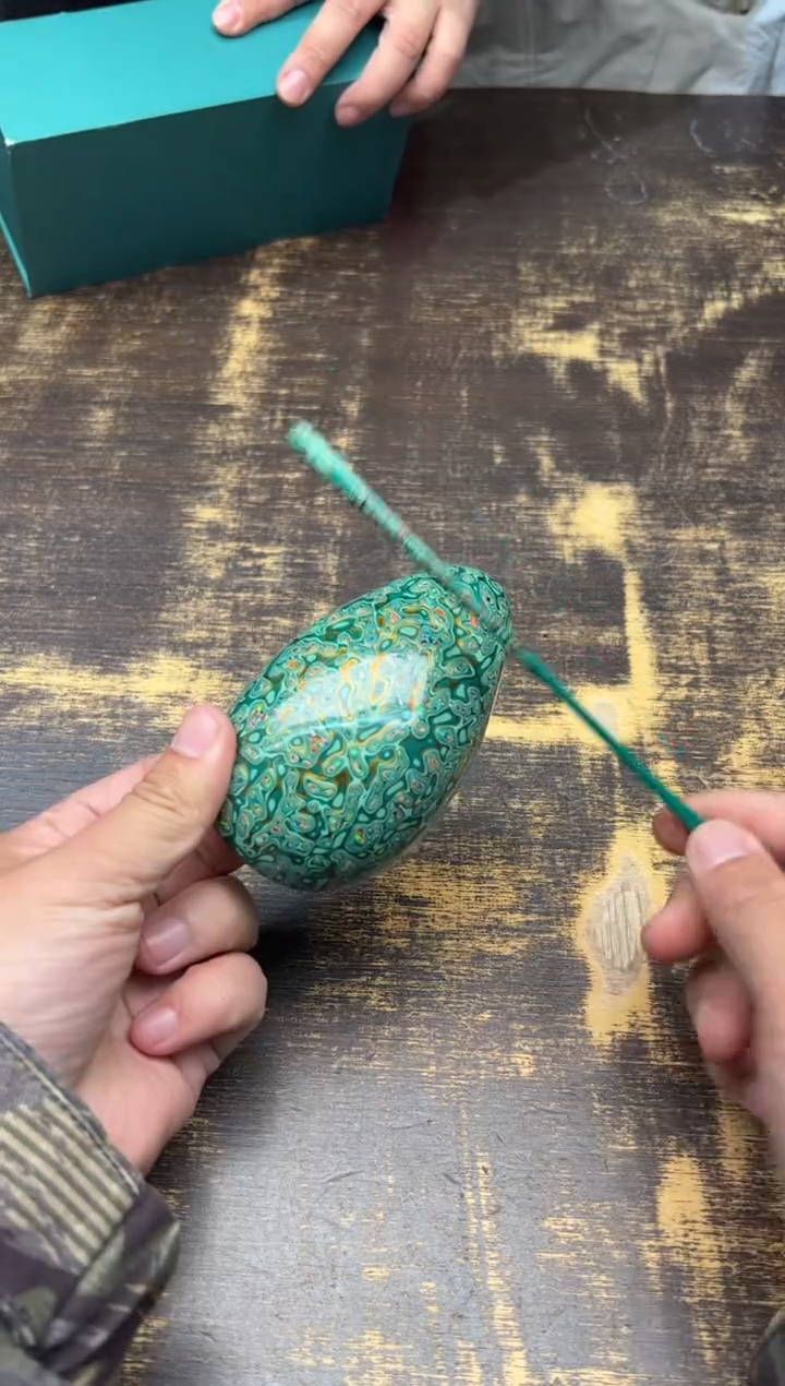 【闪购商品】大漆茶则荷叶款（绿金）