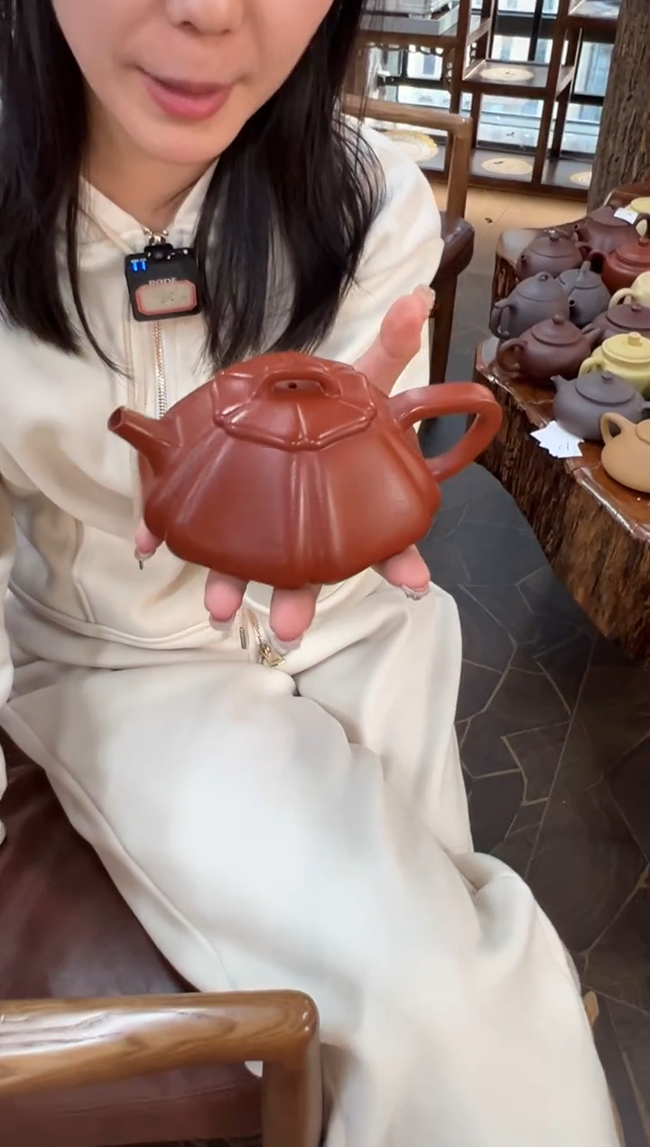 【闪购商品】紫砂茶壶【头哥手工壶】海棠石瓢