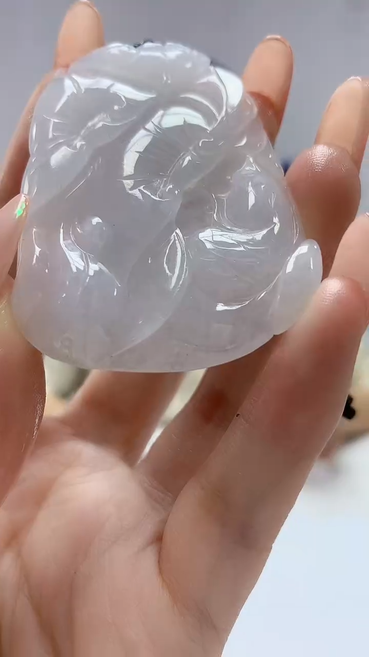 【闪购商品】定制翡翠未镶嵌4829DD-毛货挂件10