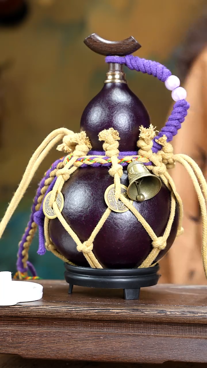 WU101网兜款大漆酒葫芦（现货现发）