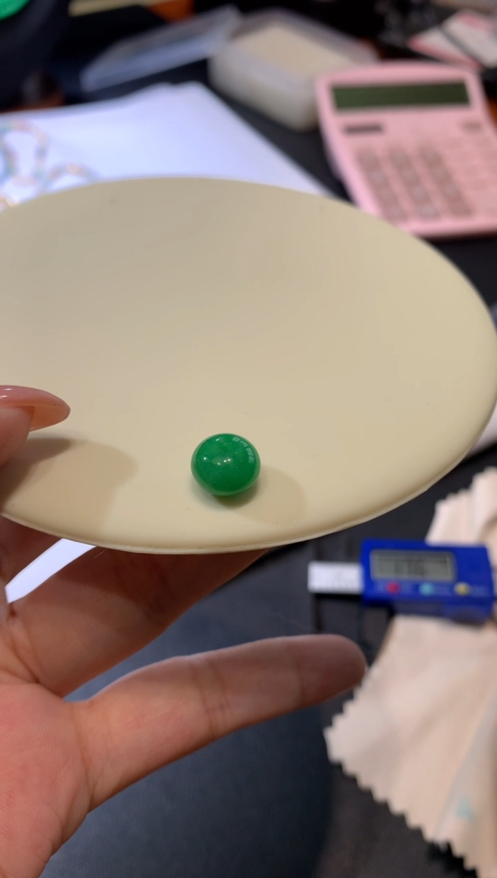 定制翡翠未镶嵌9.7*7珠子1980+198