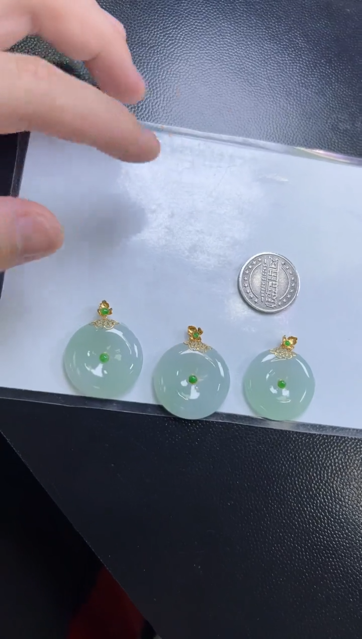 颈饰18K金镶嵌翡翠多样性发一件/5
