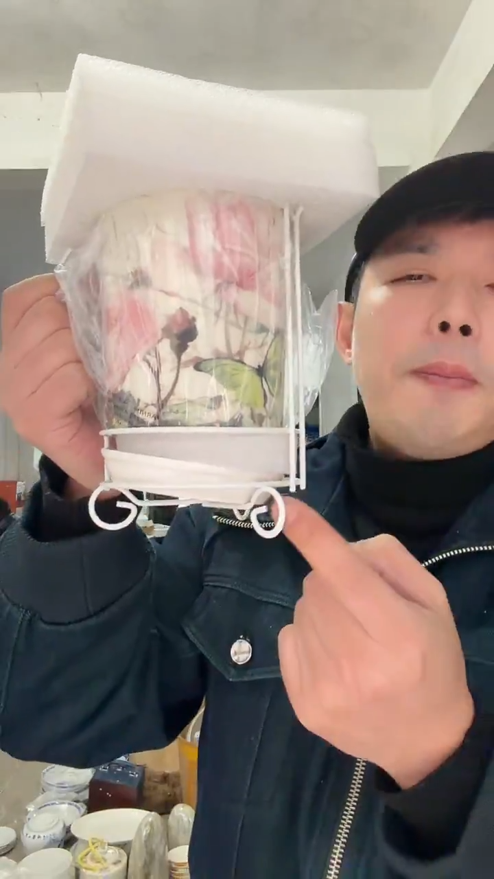 高温陶瓷花朵筷子架花朵筷子架