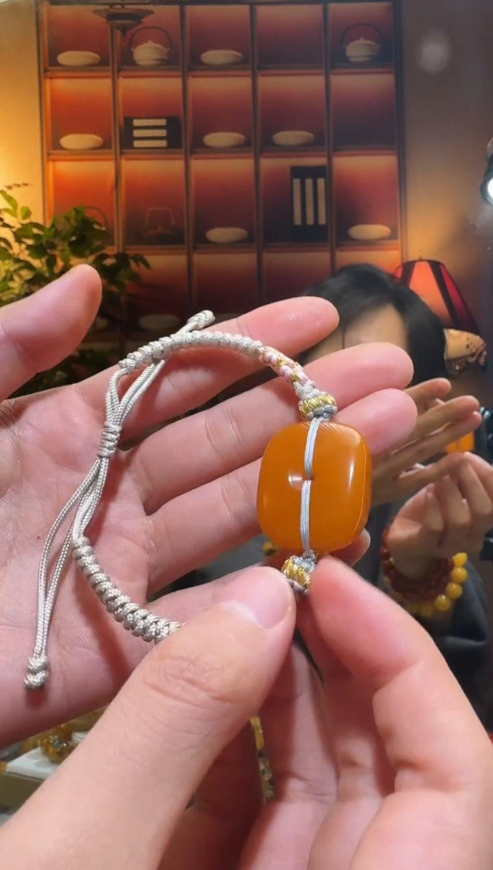 蜜蜡颈饰未镶嵌0874天然蜜蜡珠宝奇石