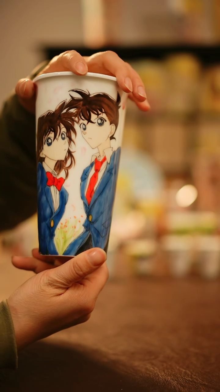 【闪购商品】杯景德镇高温釉下彩手绘陶瓷490