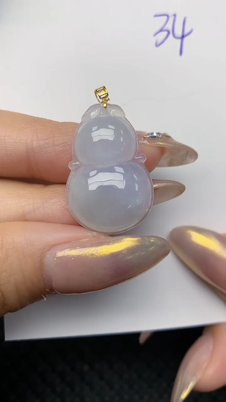 【闪购商品】翡翠颈饰18K金镶嵌 天然翡翠A货