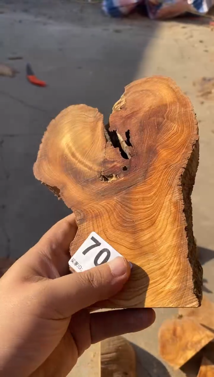 柏木（崖柏）太行陈化崖柏切片一片708