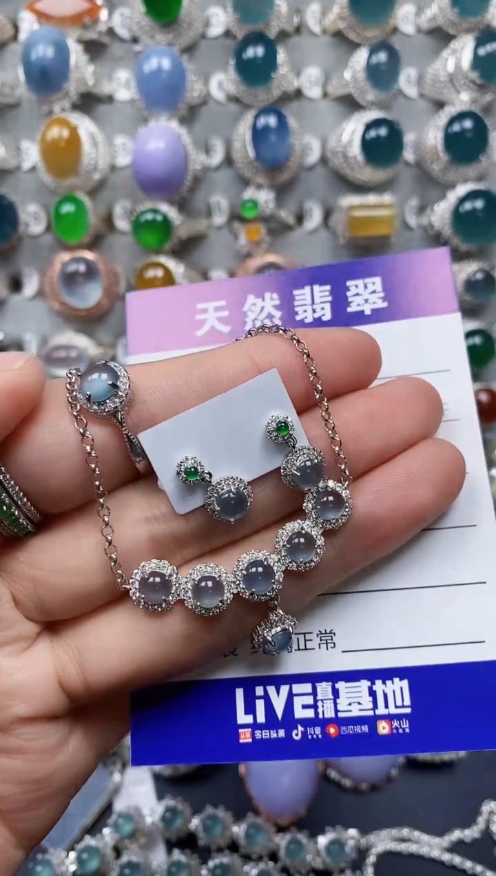 【闪购商品】翡翠颈饰银S925镶嵌0229