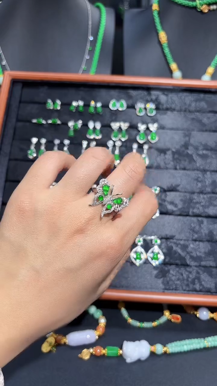 【闪购商品】翡翠颈饰银S925镶嵌蛋面/支持复检/一件