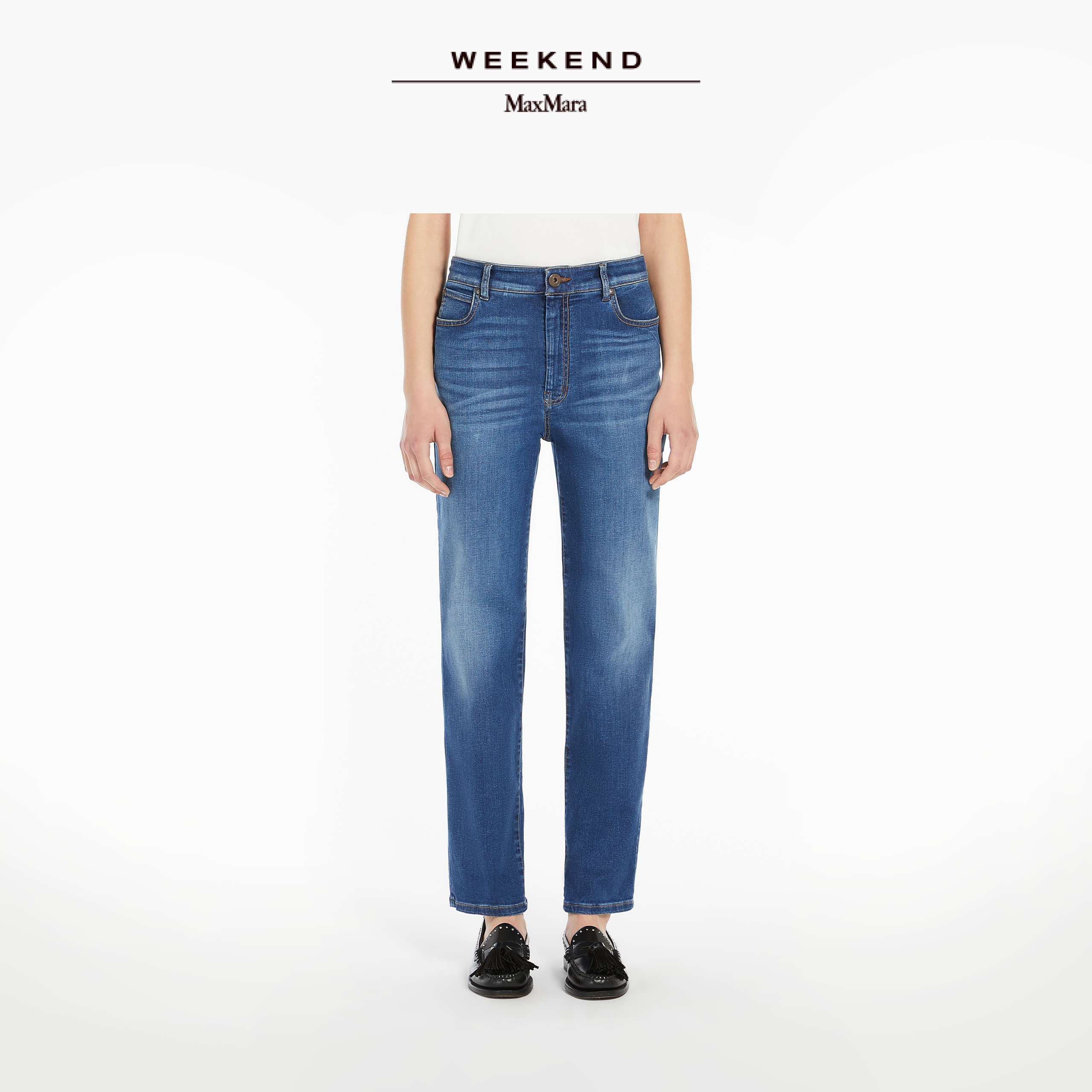 Weekend MaxMara 2025春夏新款女装弹力牛仔裤5181075106