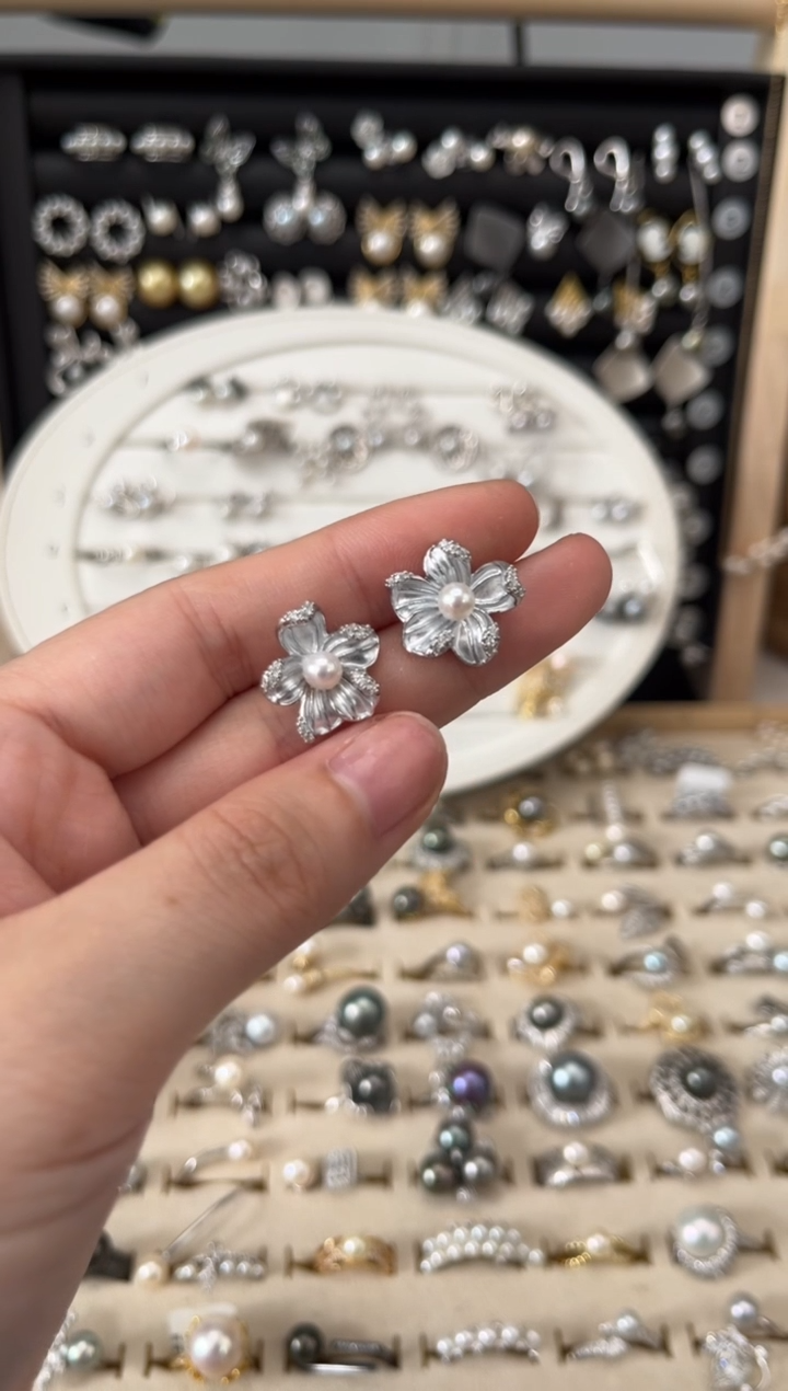 【闪购商品】淡水珍珠耳饰合金淡水耳饰（微瑕）