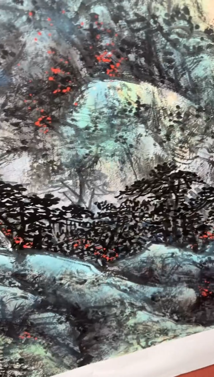 【闪购商品】国画纪志华老师作品赠印屏+书法