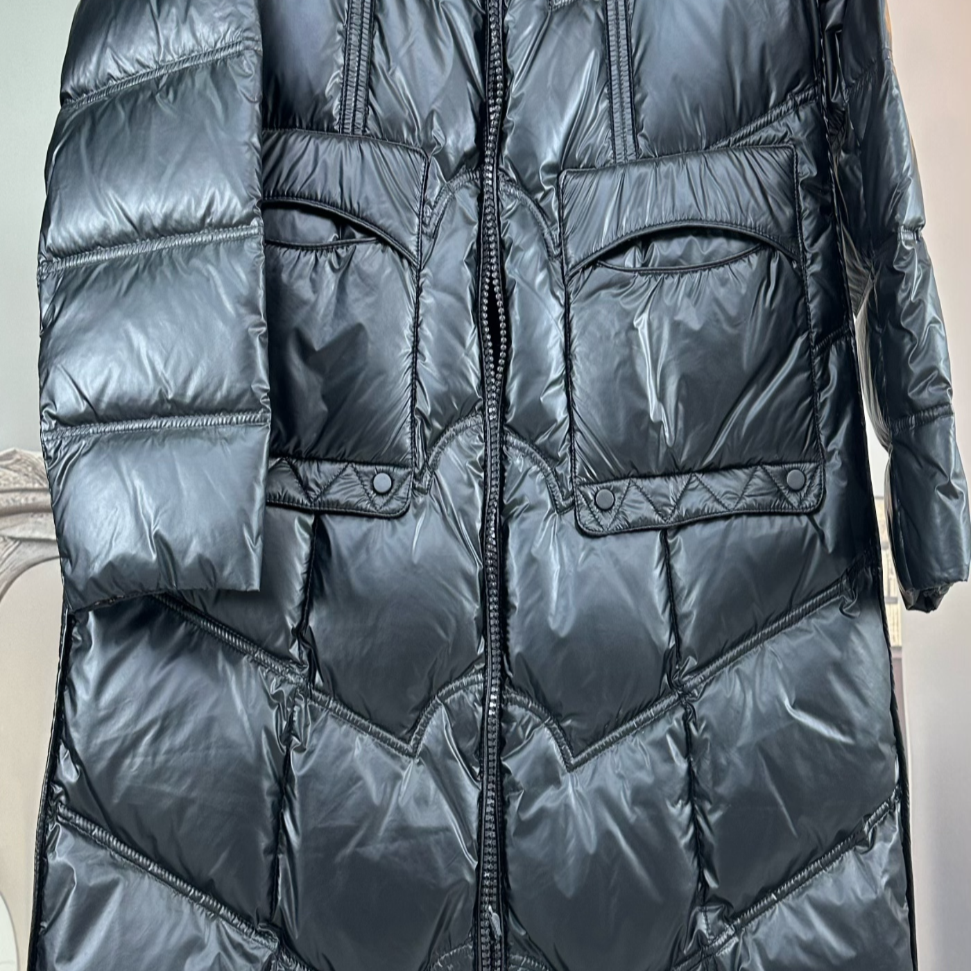 精品防寒服孤品福利两面穿连帽修身款