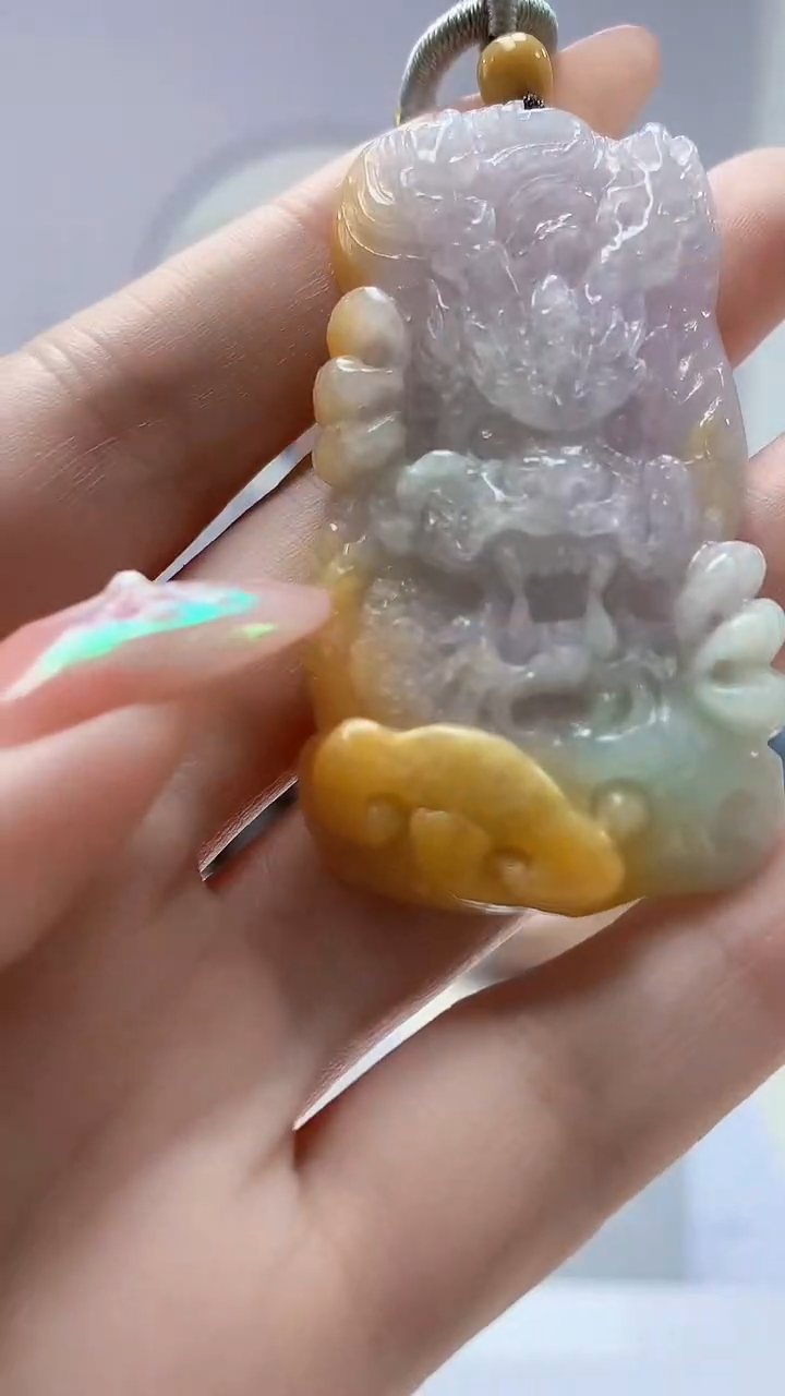 【闪购商品】定制翡翠未镶嵌4688DD-毛货挂件86