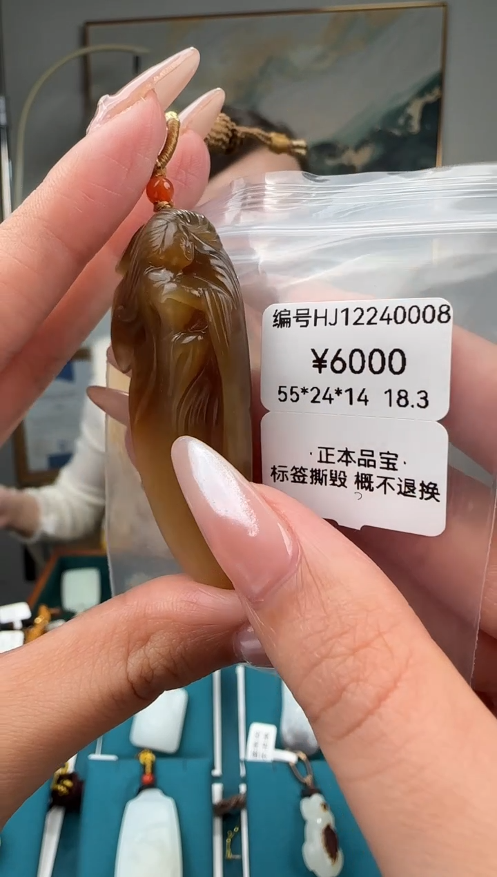 颈饰未镶嵌和田玉吊坠 HJ