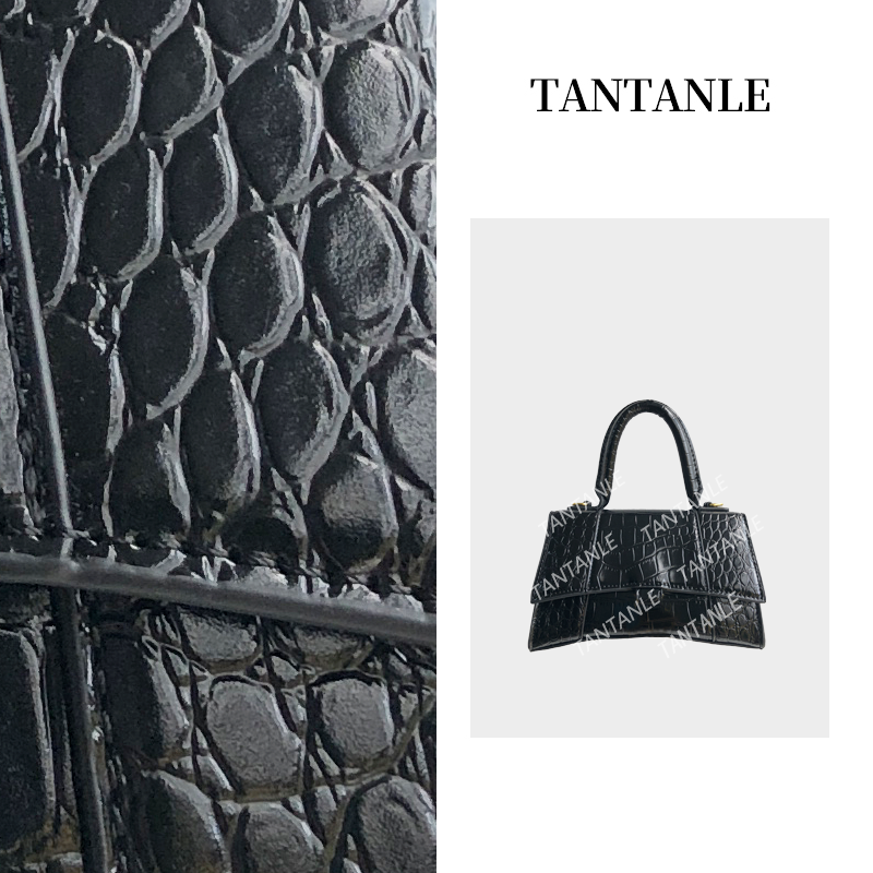 沙漏包小号黑色金-高定单肩腋下斜跨时尚轻奢百搭潮流气质