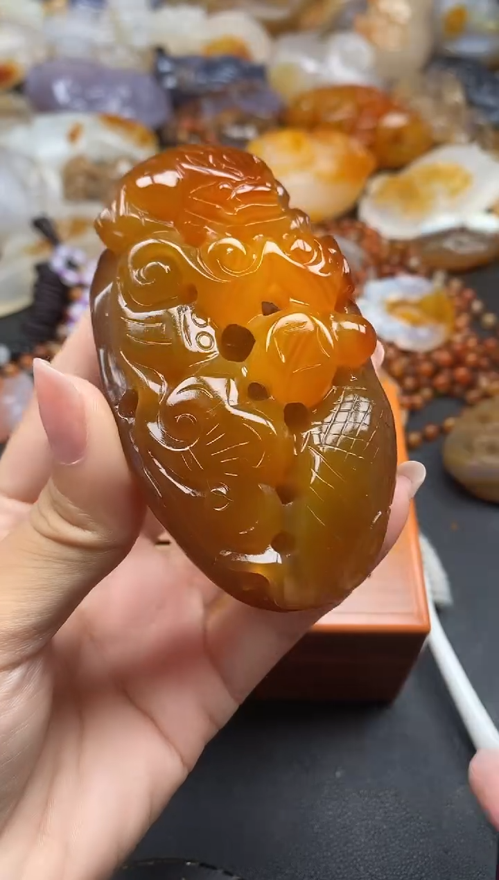 未镶嵌1玛瑙/玉髓小*ll
