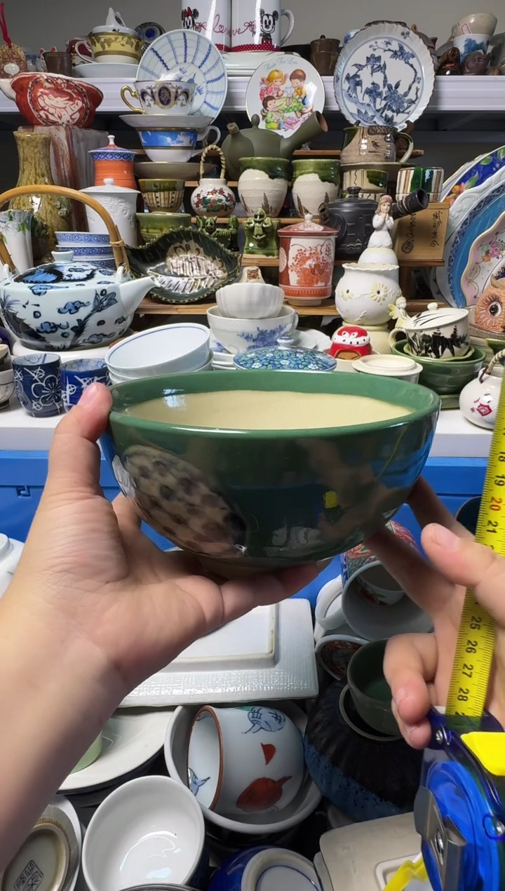 中古瓷器，默认微瑕-036，口径15的大面碗