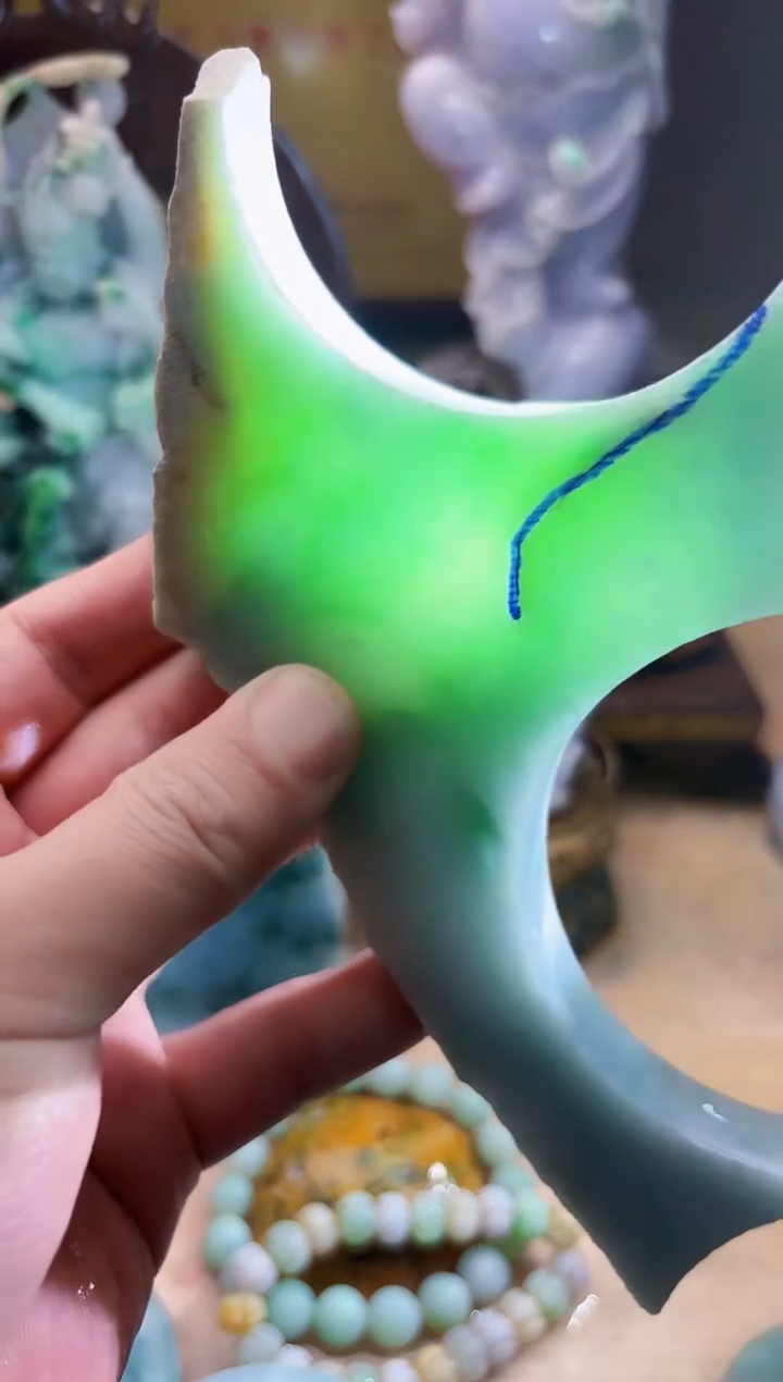 未镶嵌挂件翡翠A货张优9302