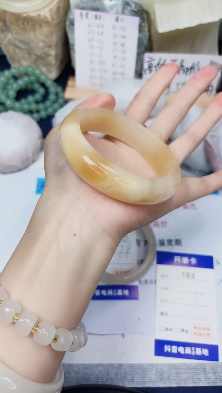 【闪购商品】石英质玉手镯未镶嵌163-财气镯-圈口67