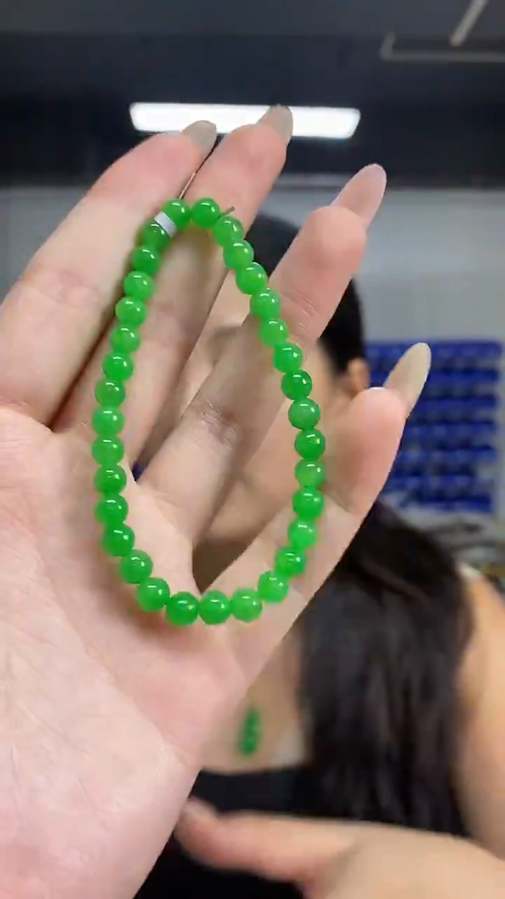 未镶嵌手链翡翠多样性发其一颜色微差