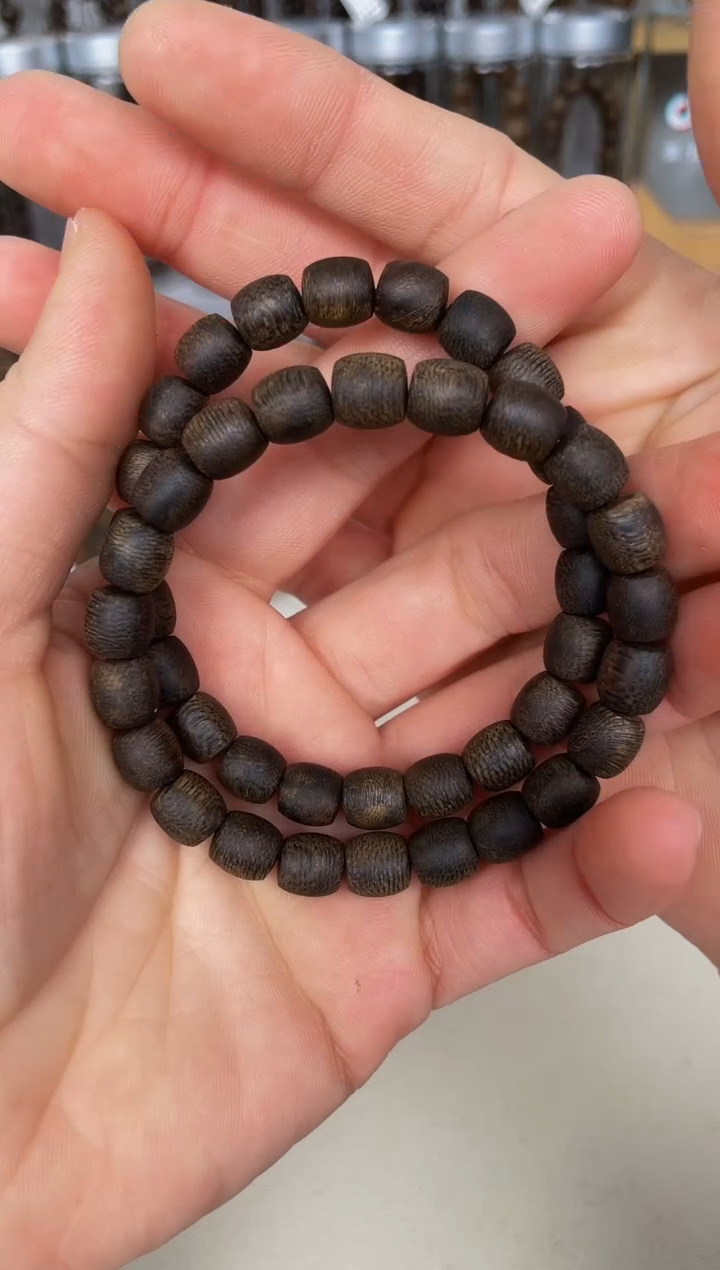 【闪购商品】沉香手串陆河沉水鼓珠卡8+保8克+多样性发一