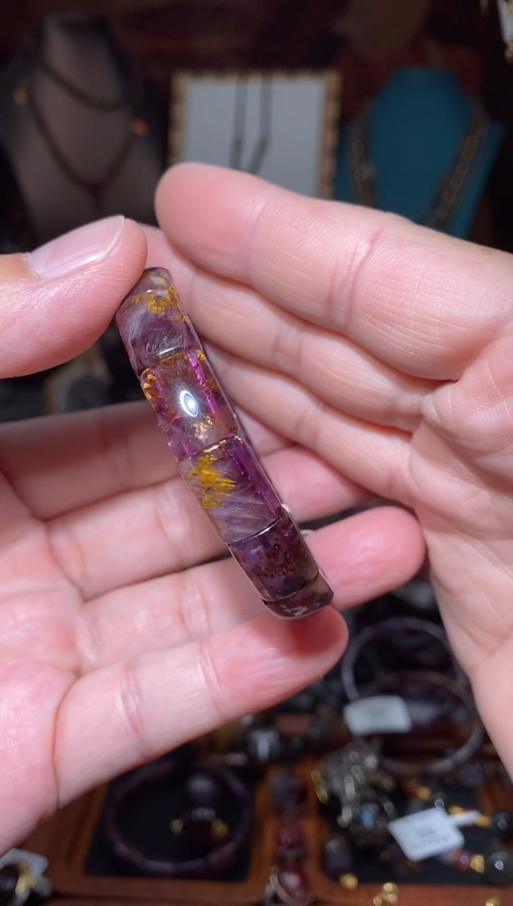 【闪购商品】水晶镯牌未镶嵌极光紫钛