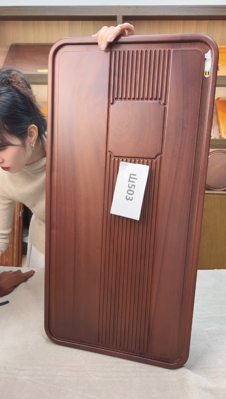 503#微瑕尺寸80*40*4cm【进口木头花梨木】茶盘