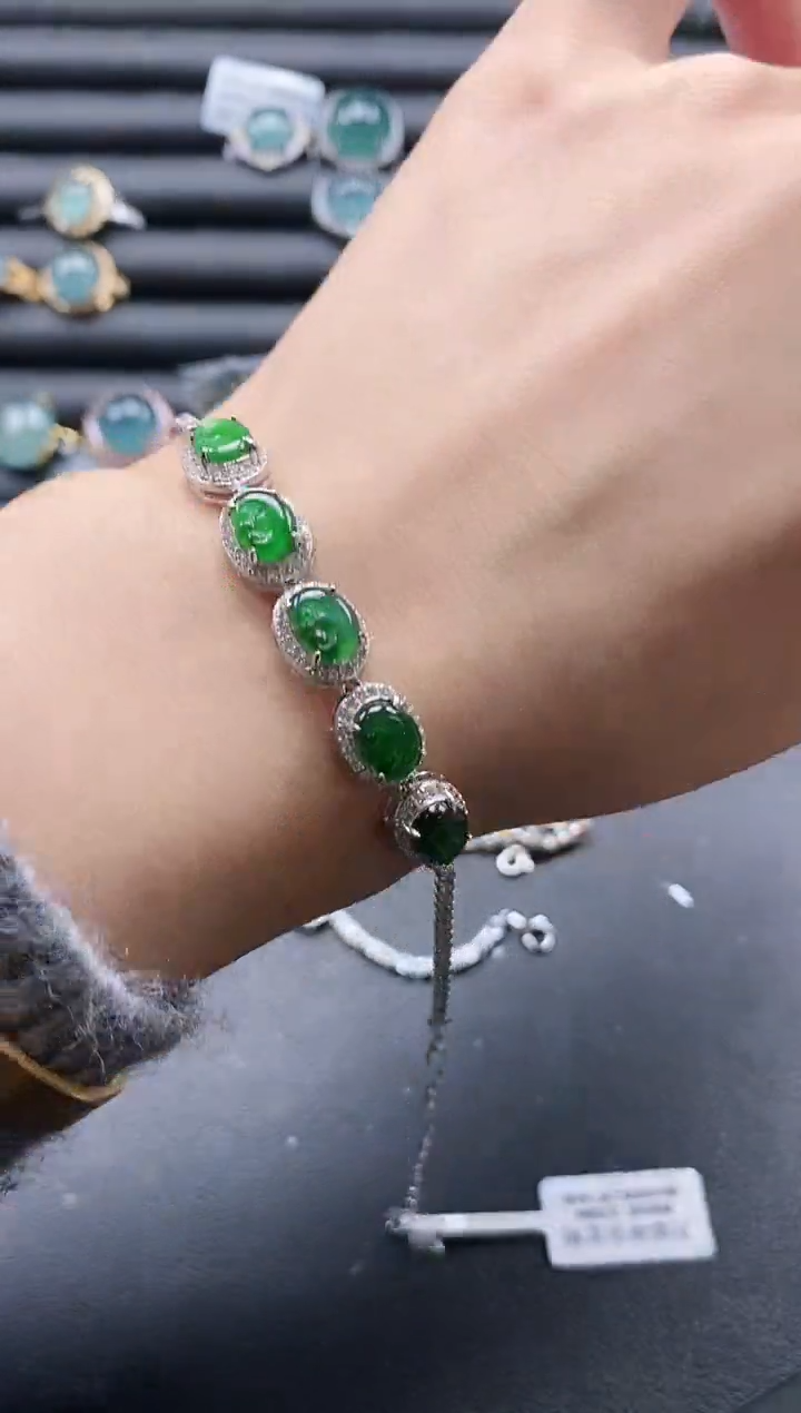 【闪购商品】翡翠戒指银S925镶嵌1111