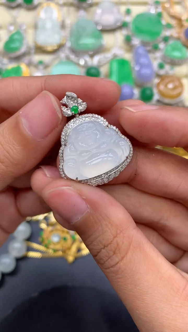 【闪购商品】翡翠颈饰18K金镶嵌416-中国好珍宝