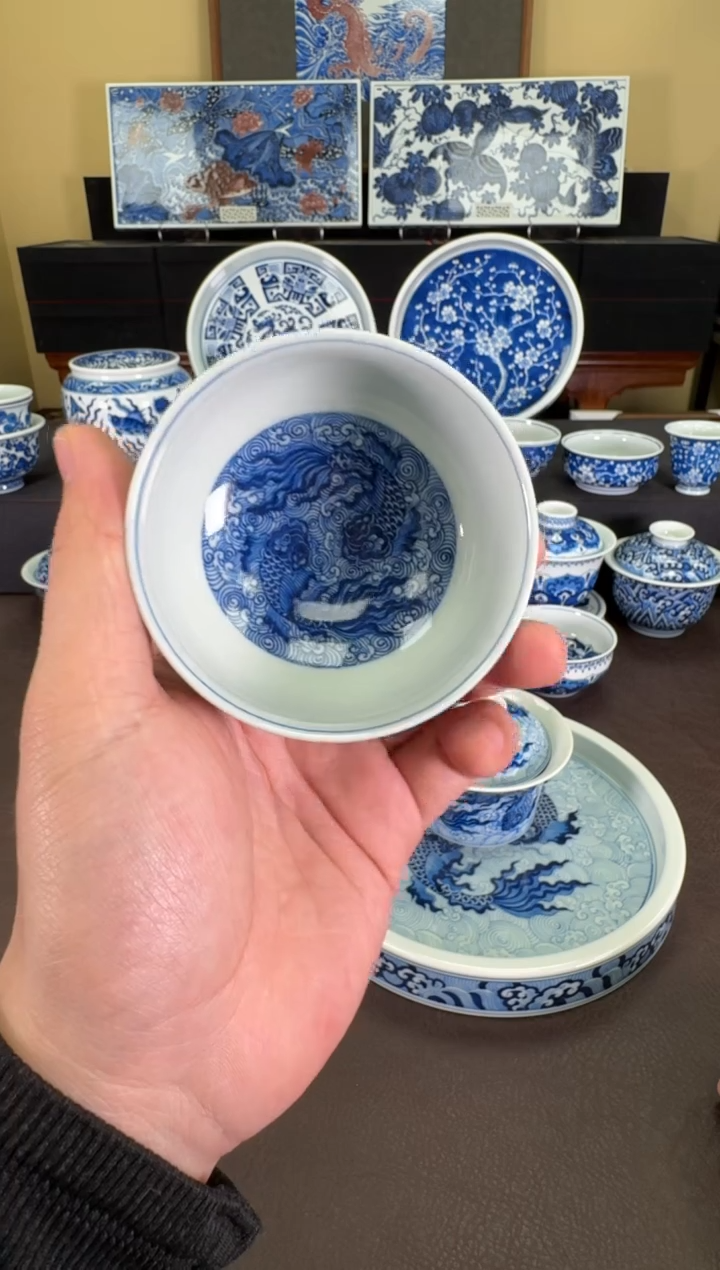 【闪购商品】羿器窑海水鲲罗汉杯