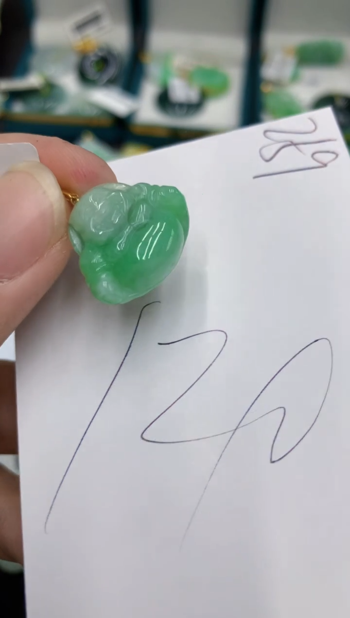 【闪购商品】翡翠颈饰18K金镶嵌号链接111111