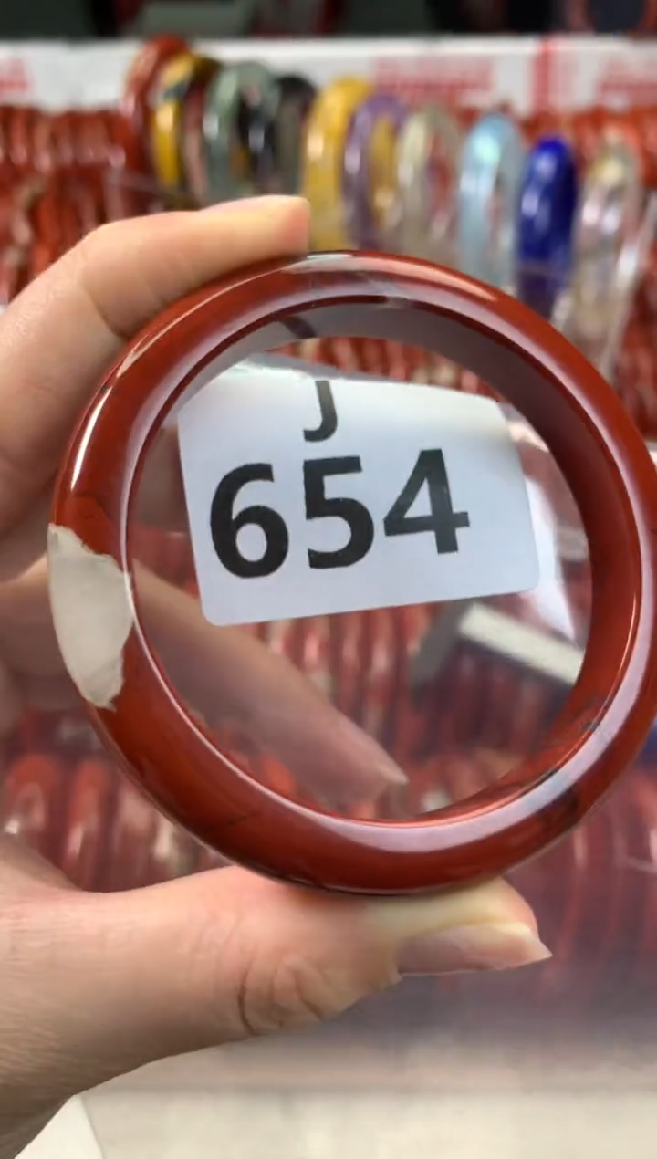 【闪购商品】碧石红碧石手镯J未镶嵌654-53