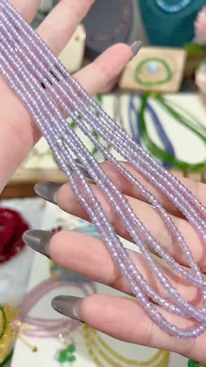 【闪购商品】锂辉石紫锂辉项链银S925镶嵌方99