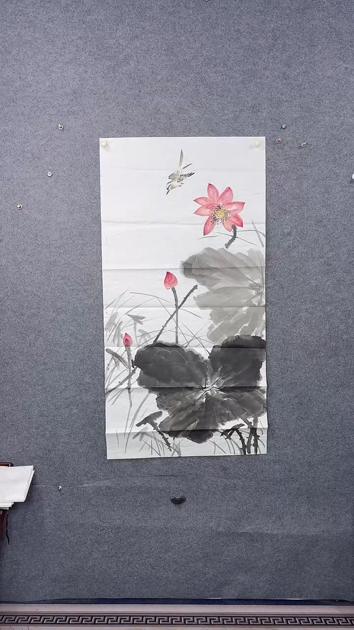 国画136*68吴铁成作品